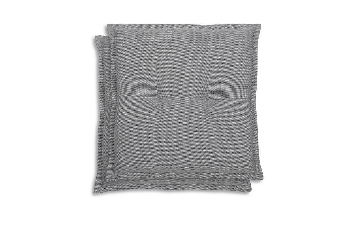 GARTENSITZKISSENSET in Grau Uni  - Grau, Basics, Textil (50/7/50cm)