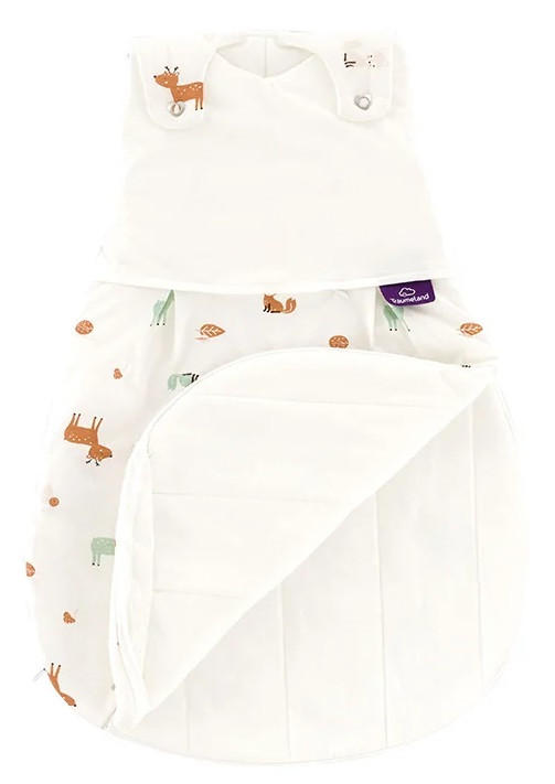 BABYSCHLAFSACK LIEBMICH    110   - Hellbraun/Weiß, Basics, Textil (110null) - Träumeland