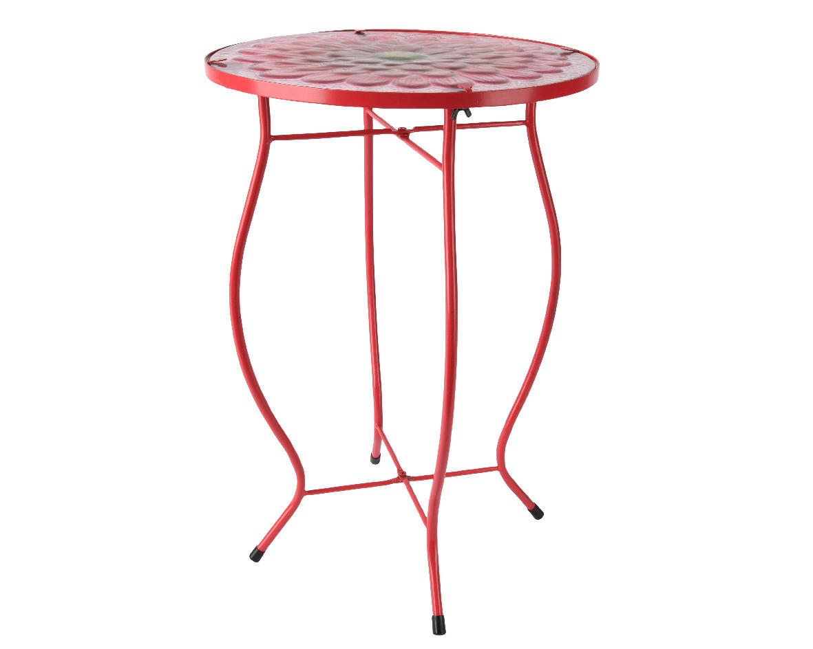 Masă Pentru Flori din metal, sticlă, 35,50/54 cm