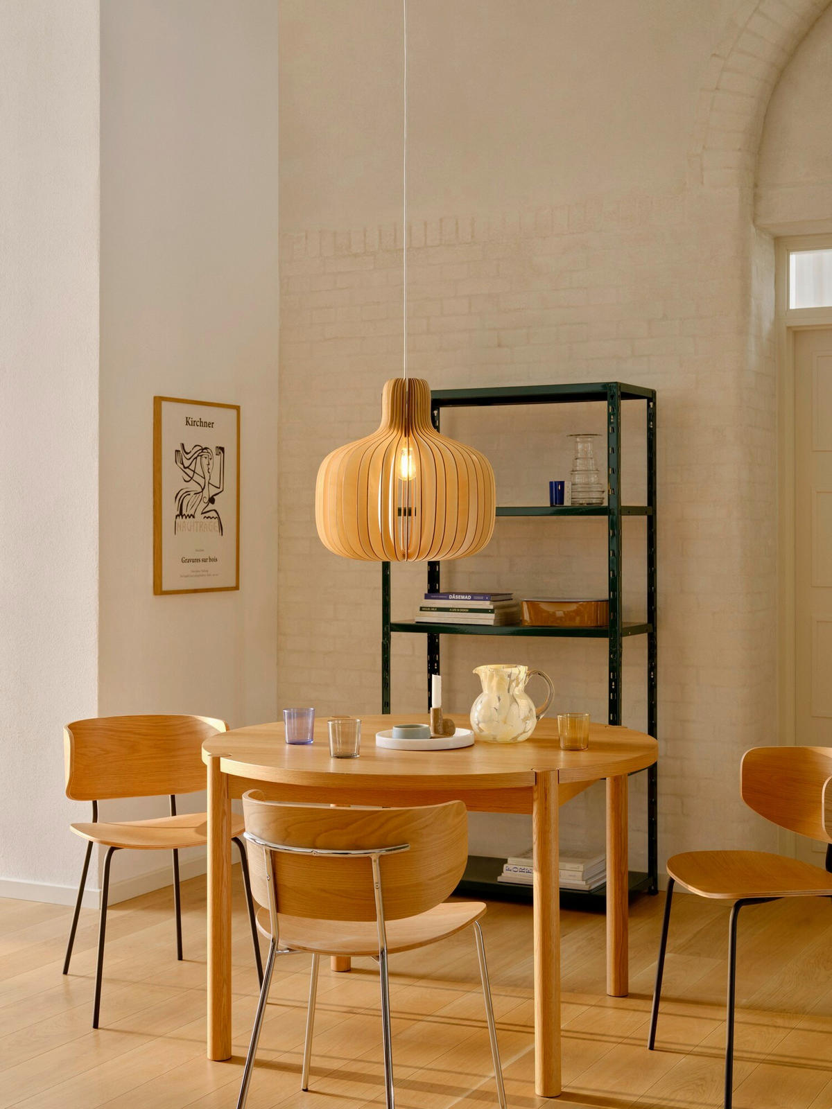 HÄNGELEUCHTE 43/43 cm   - Naturfarben, Trend, Holz (43/43cm) - Nordlux