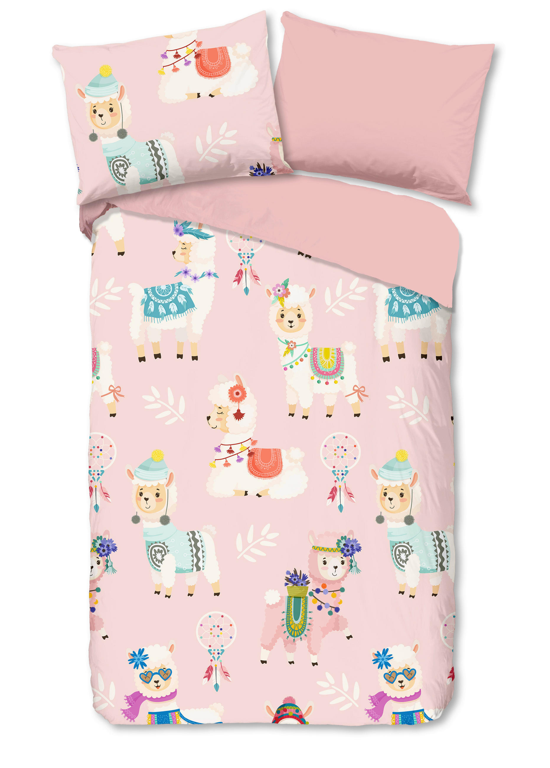 KINDERBETTWÄSCHE 140/200 cm  - Hellrosa/Multicolor, Basics, Textil (140/200cm)