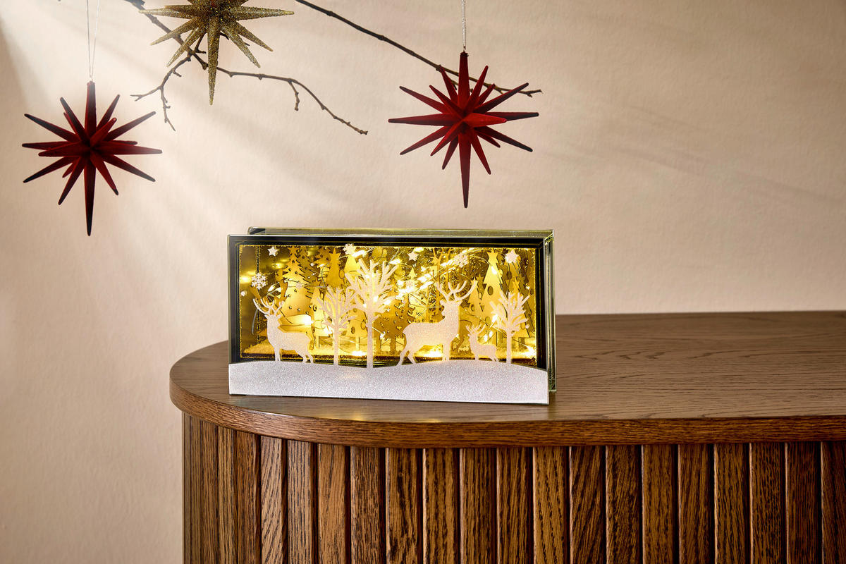 LED-DEKOLEUCHTE 24/5/12 cm   - Grau, LIFESTYLE, Glas (24/5/12cm) - X-Mas