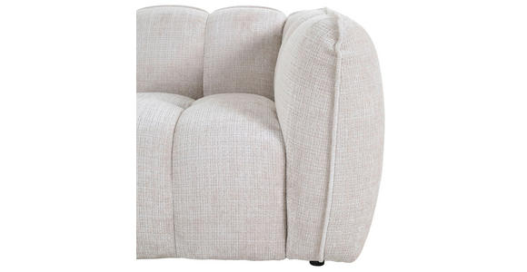 ECKSOFA in Chenille Creme  172/272 cm  - Creme/Schwarz, KONVENTIONELL, Kunststoff/Textil (172/272cm) - Carryhome