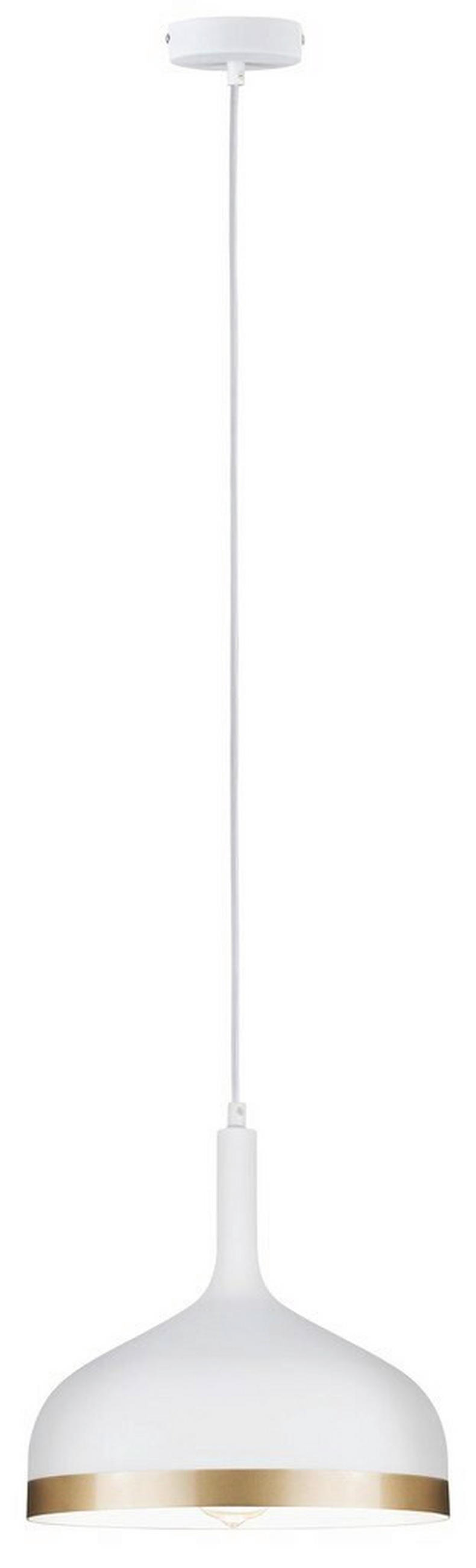 LED-HÄNGELEUCHTE Neordic 15/110 cm  - Goldfarben/Weiß, Design, Metall (15/110cm) - Paulmann