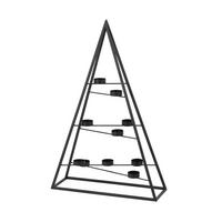 KERZENHALTER - Schwarz, LIFESTYLE, Metall (39,5/60/12,5cm) - X-Mas