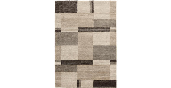 LÄUFER 80/250 cm Palazzo Bloc Braun, Beige  - Beige/Braun, KONVENTIONELL, Textil (80/250cm) - Novel