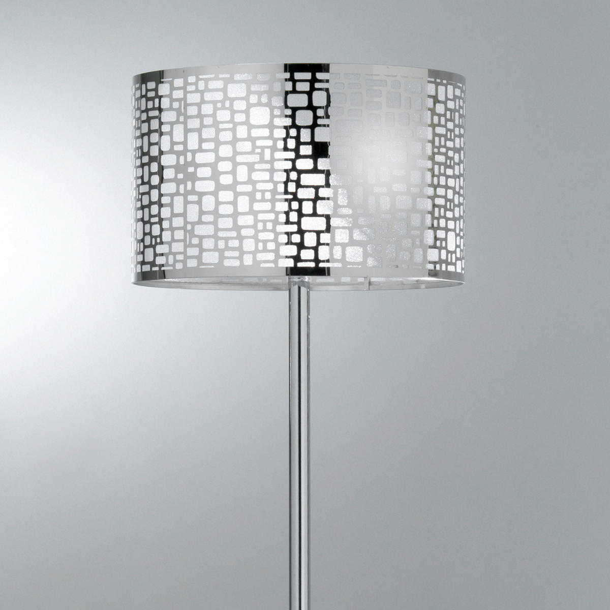 STEHLEUCHTE 38/38/160 cm    - Chromfarben/Schwarz, Basics, Kunststoff/Metall (38/38/160cm)