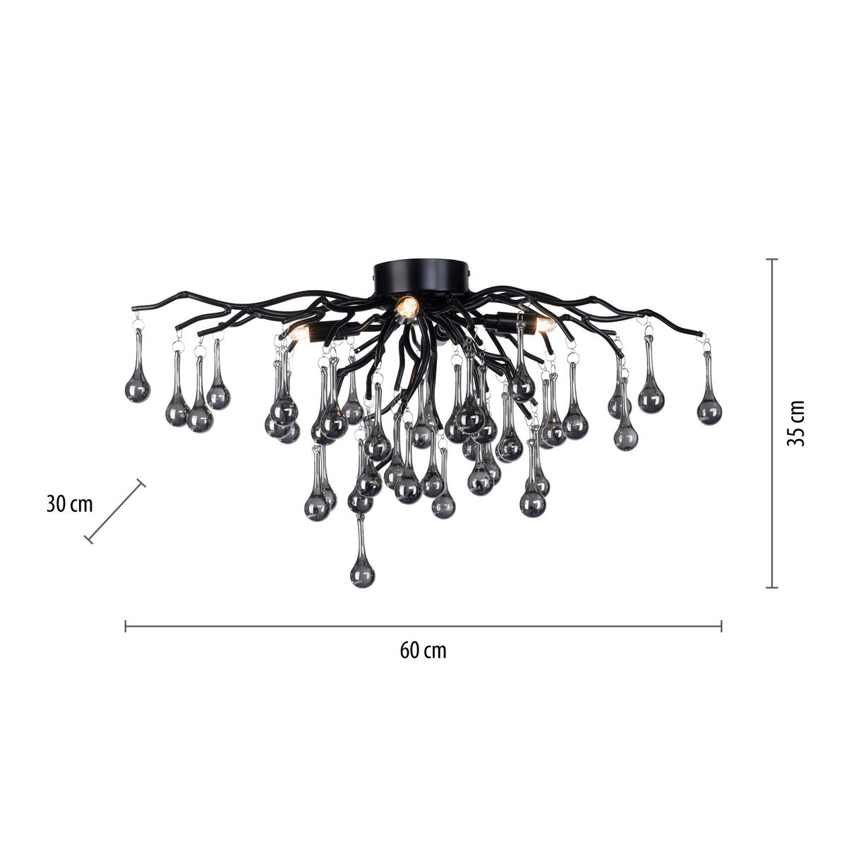 TAKLAMPA Icicle 60/30/35 cm  - Design (60/30/35cm) - Paul Neuhaus