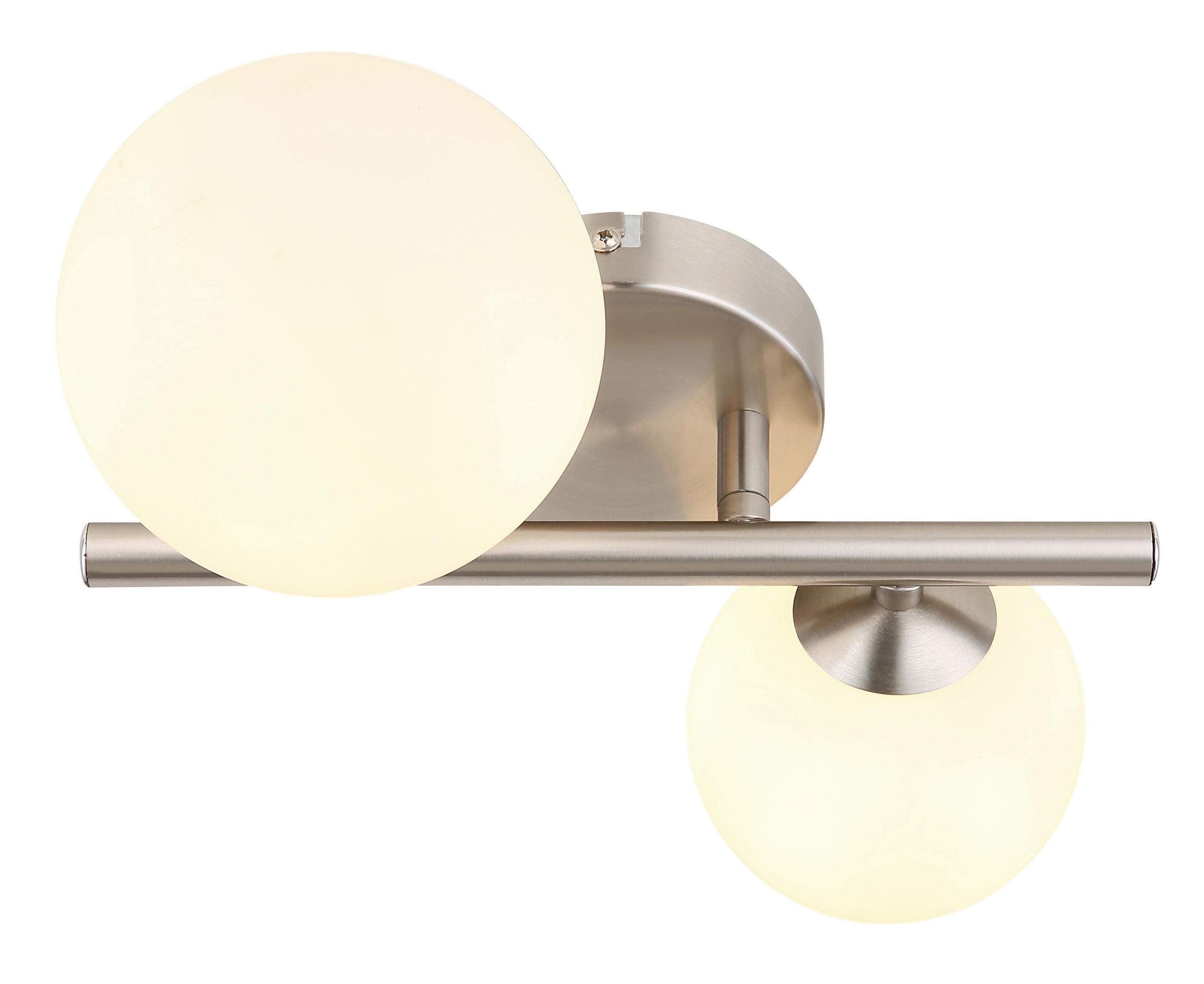 Globo Led-Wandleuchte Opal, Nickel 26x12.5x25 cm