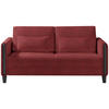 SCHLAFSOFA in Holz, Textil Rot, Schwarz  - Rot/Schwarz, Design, Holz/Textil (174/88/104cm) - Niels Andersson