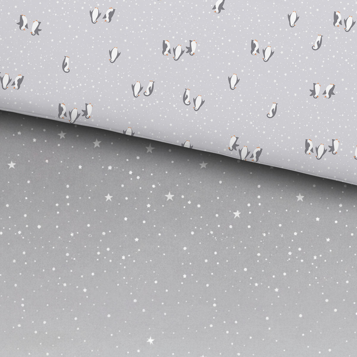 WENDEBETTWÄSCHE 2-teilig Patinio Flachgewebe  - Grau, Basics, Textil (21/1,5/29cm) - Patinio