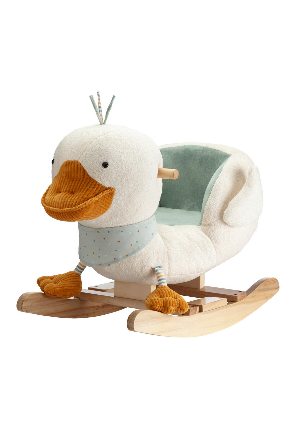 SCHAUKELTIER Edda  - Türkis, Basics, Holz/Textil (63/35/47cm) - Sterntaler