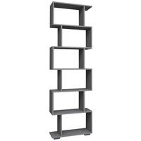 REGAL Anthrazit  - Anthrazit/Silberfarben, Design, Holzwerkstoff/Kunststoff (60/196/24cm) - MID.YOU