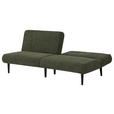SCHLAFSOFA Webstoff Grün  - Schwarz/Grün, Design, Holz/Textil (184/80/87cm) - Carryhome
