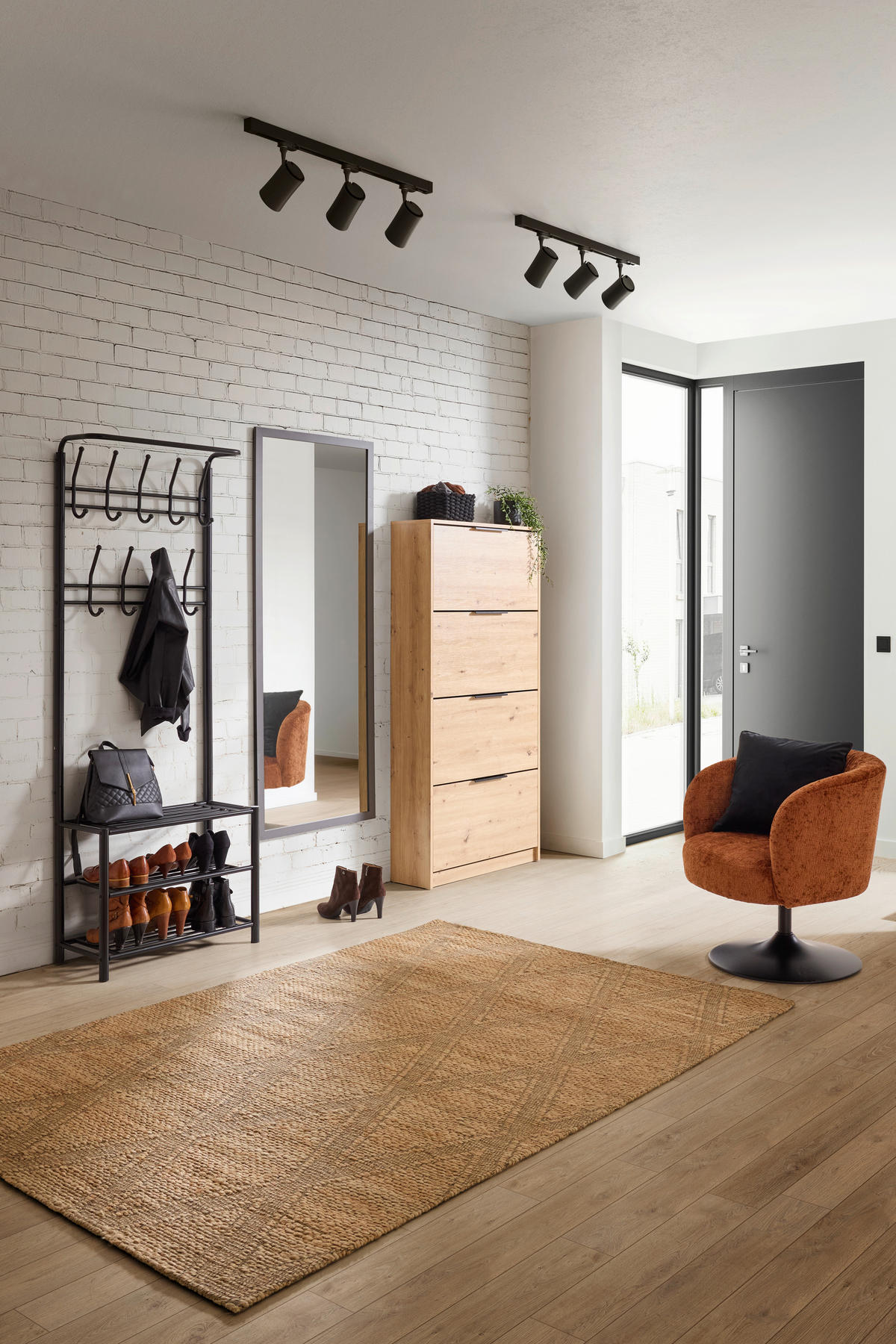 KLÄDHÄNGARE - svart, Design, metall (67/185/32cm) - Best Price