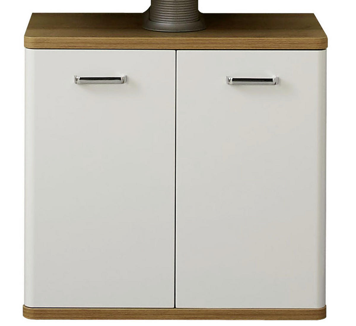 WASCHBECKENUNTERSCHRANK 60/53/33 cm  - Chromfarben/Eichefarben, KONVENTIONELL, Holzwerkstoff/Metall (60/53/33cm) - Xora