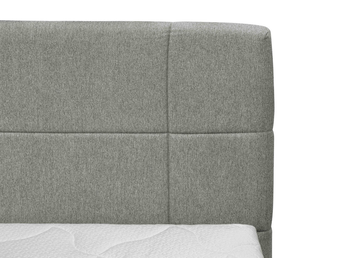 BOXSPRINGBETT 180/200 cm  in Grau  - Grau, KONVENTIONELL, Textil (180/200cm) - Carryhome