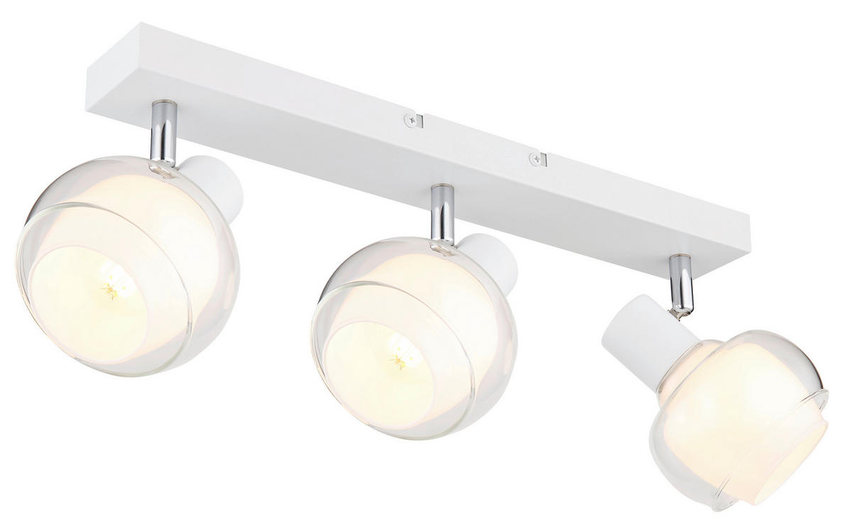 STRAHLER 41/10,5/13,5 cm   - Klar/Chromfarben, Design, Glas/Metall (41/10,5/13,5cm) - Globo