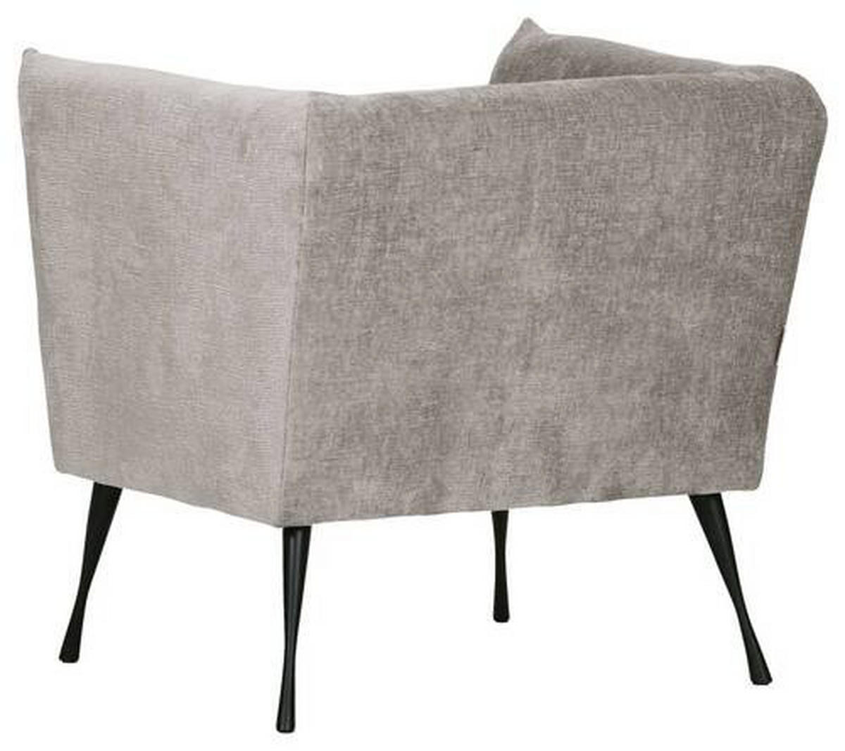 FÅTÖLJ i textil ljusgrå  - ljusgrå/svart, Design, metall/textil (76/73/76cm) - MID.YOU