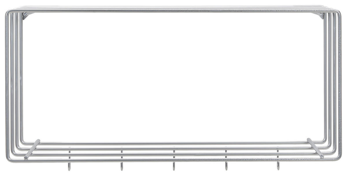 WANDGARDEROBE  in Chromfarben  - Chromfarben, Basics, Metall (73/38/26cm) - Livetastic