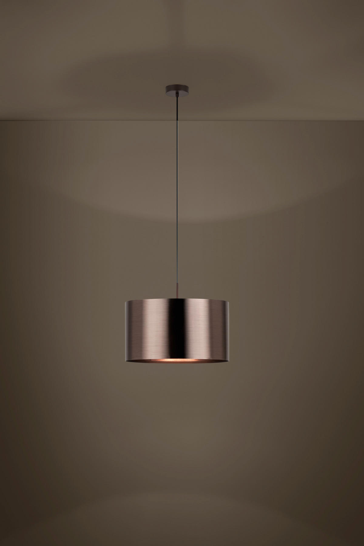 ZÁVĚSNÉ SVÍTIDLO, 45/110 cm  - měděné barvy/hnědá, Design, kov/plast (45/110cm) - Eglo