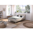 BETT 140/200 cm  in Champagner  - Champagner/Alufarben, Design, Holzwerkstoff/Metall (140/200cm) - Carryhome