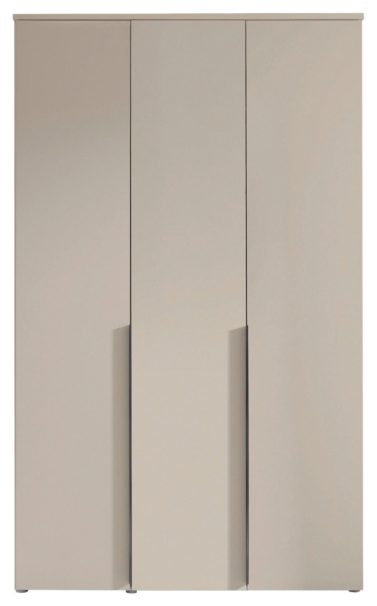 DREHTÜRENSCHRANK  in Kaschmir  - Kaschmir/Schwarz, MODERN, Holzwerkstoff/Kunststoff (135/225/52cm) - Carryhome