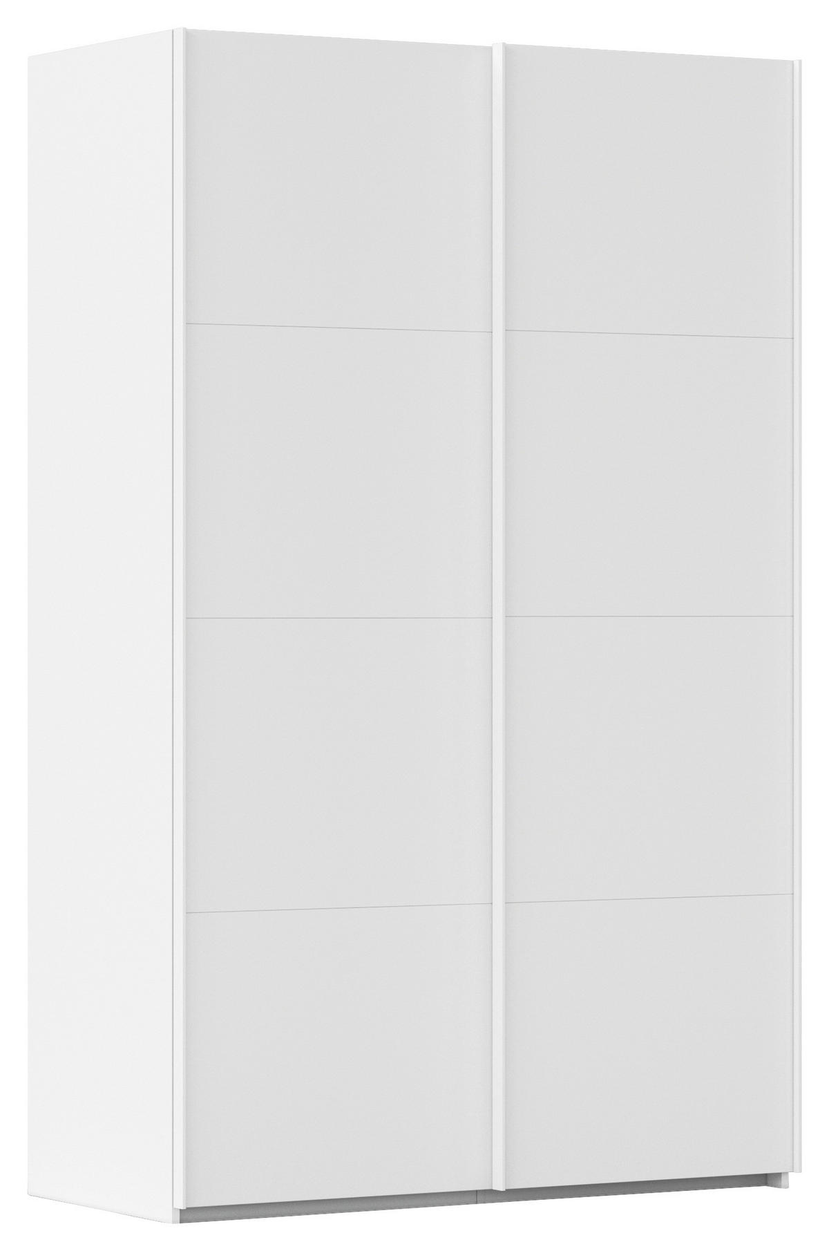 SCHWEBETÜRENSCHRANK 137/223/68 cm 2-türig Weiß  - Weiß, Design, Holzwerkstoff/Kunststoff (137/223/68cm) - Novel