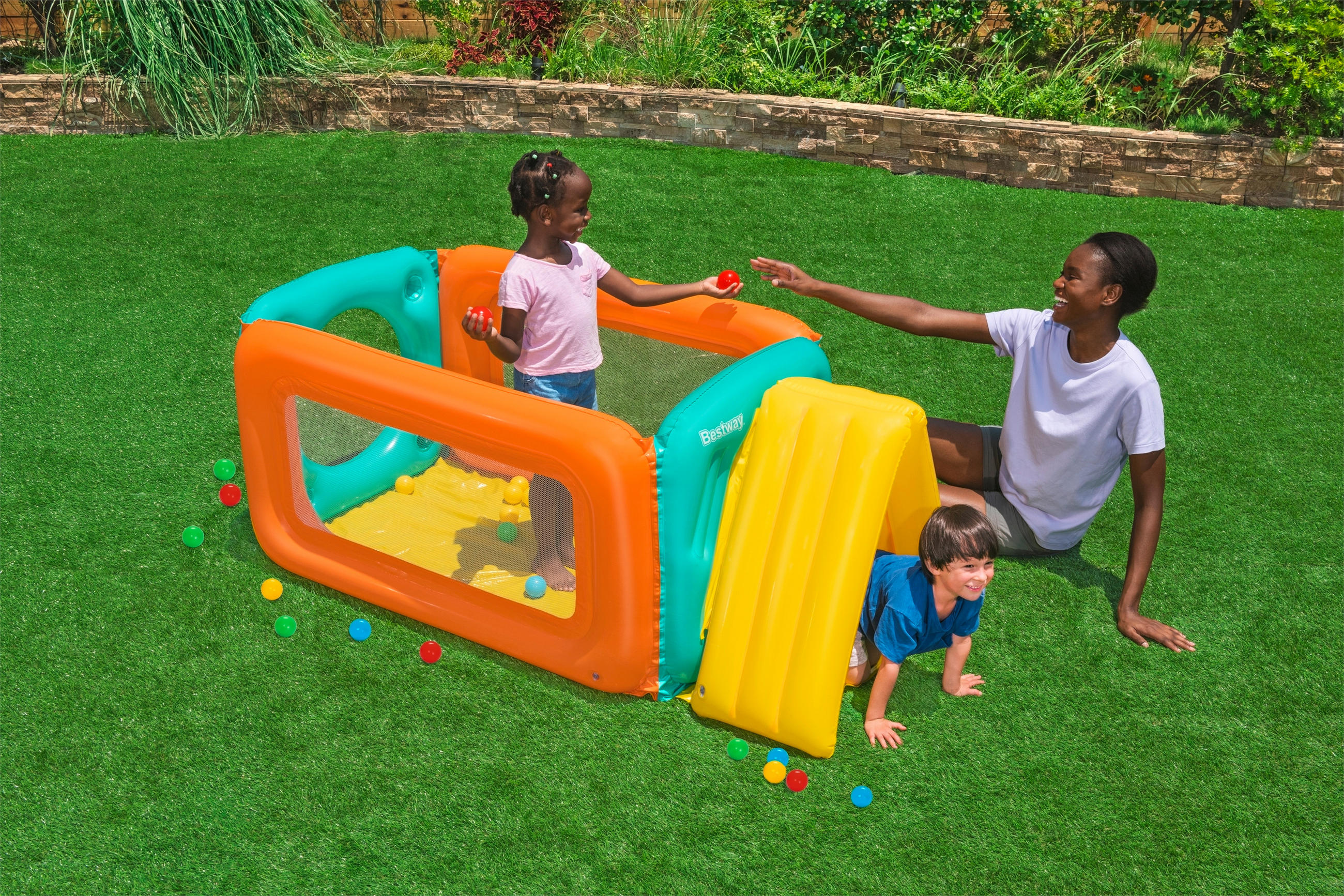 SPIELTUNNEL  - Multicolor, Basics, Kunststoff (178/91/70cm) - Bestway