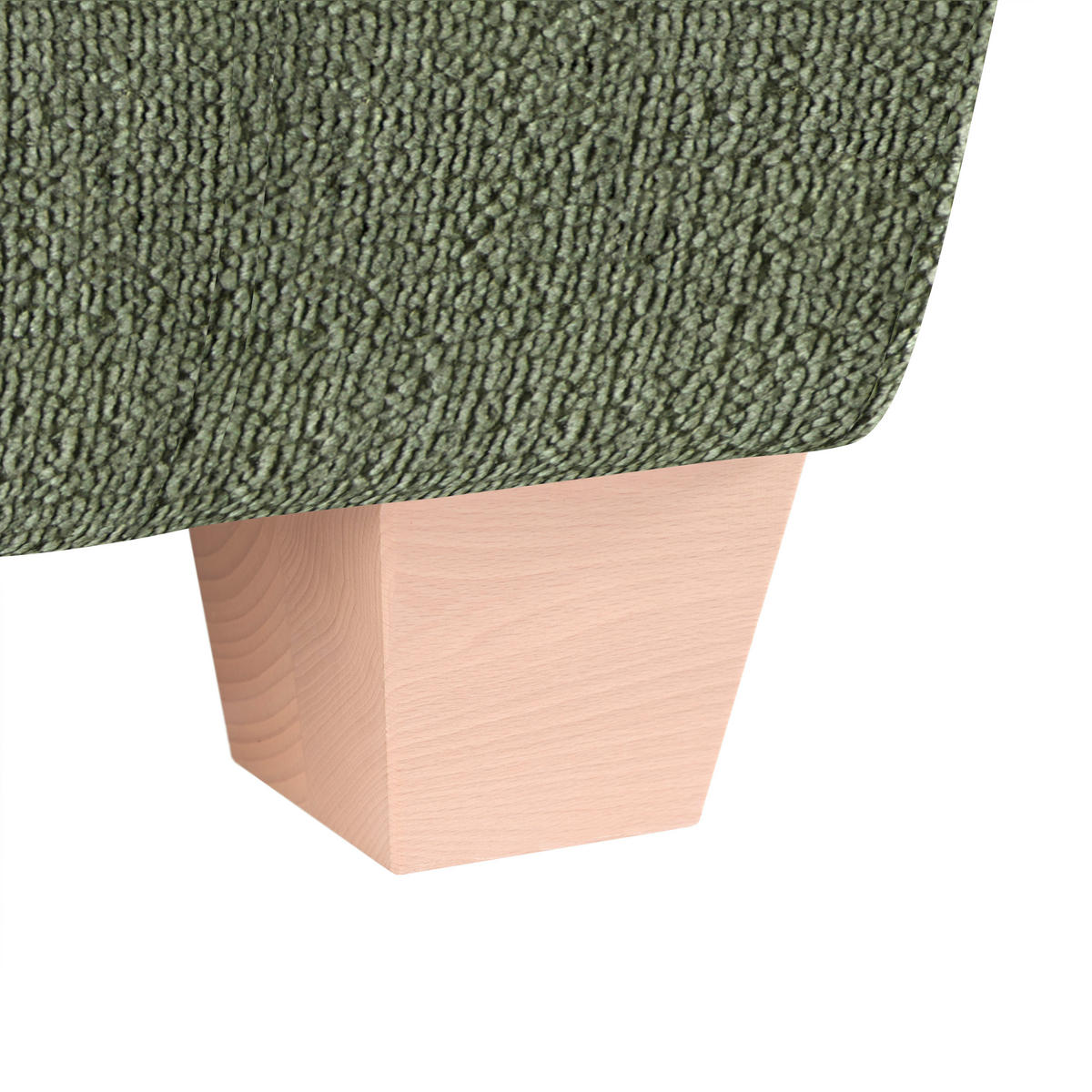 3-SITS SOFFA i chenille olivgrön  - olivgrön/naturfärgad, trä/textil (216/70-85/95cm) - MID.YOU