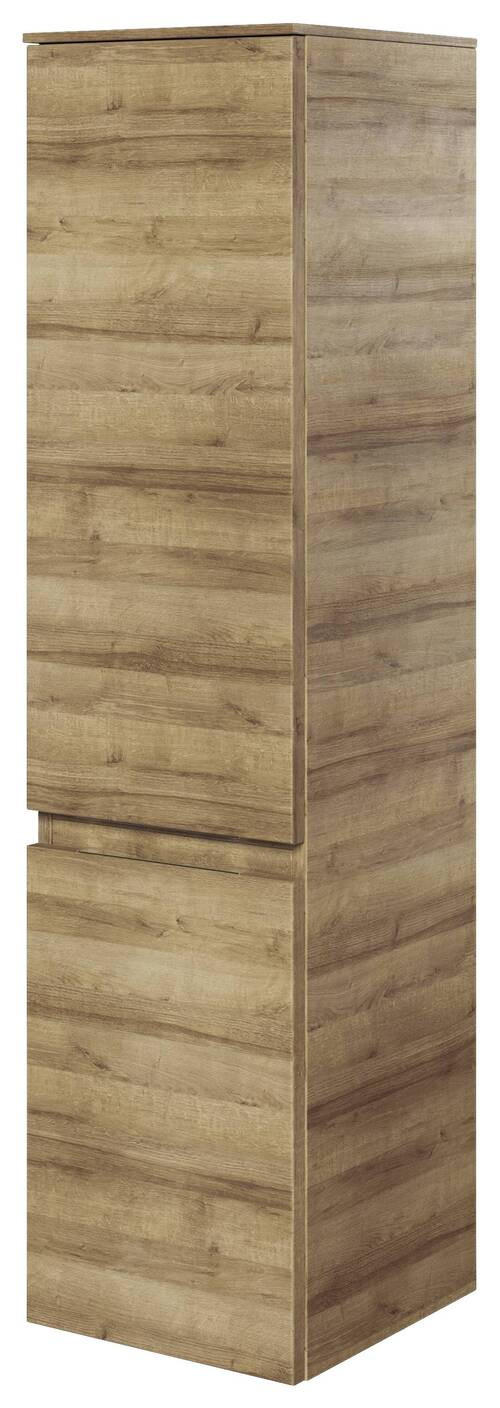 MIDISCHRANK 30/121/33 cm  - Eichefarben/Weiß, KONVENTIONELL, Glas/Holzwerkstoff (30/121/33cm) - Pelipal