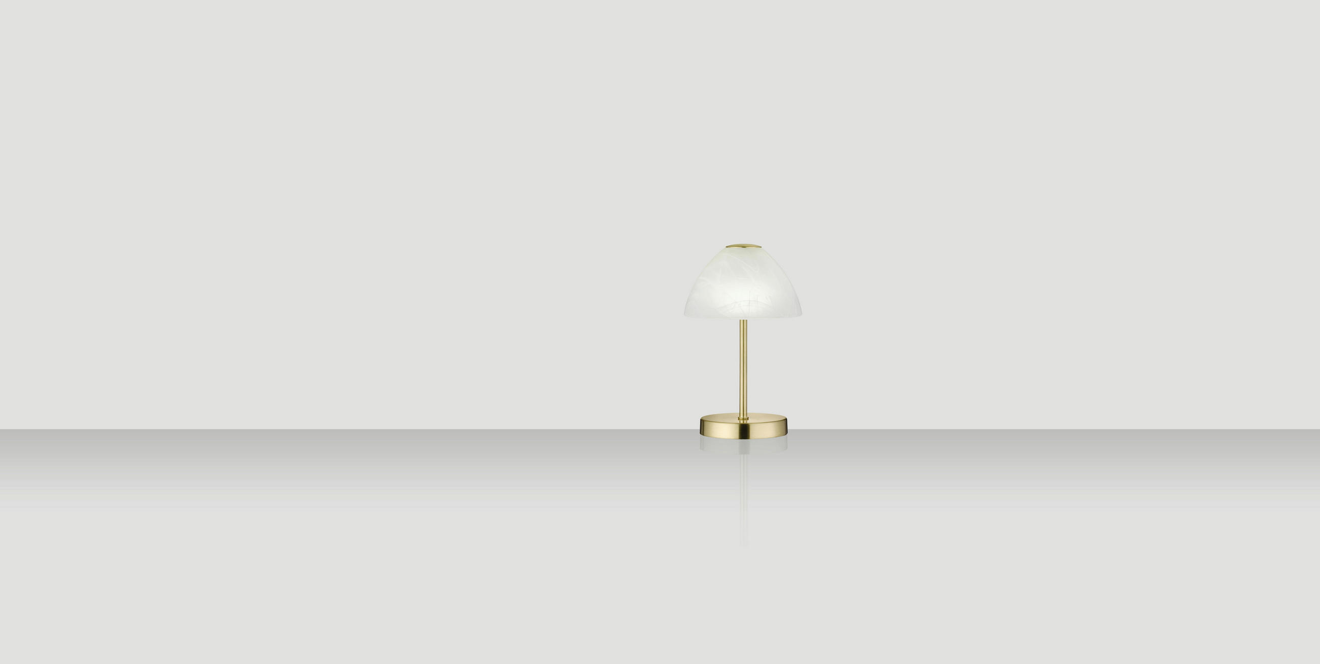 NAMIZNA LED SVETILKA TOUCH        15/24 cm       - zlate barve/bela, Konvencionalno, kovina/steklo (15/24cm) - Boxxx