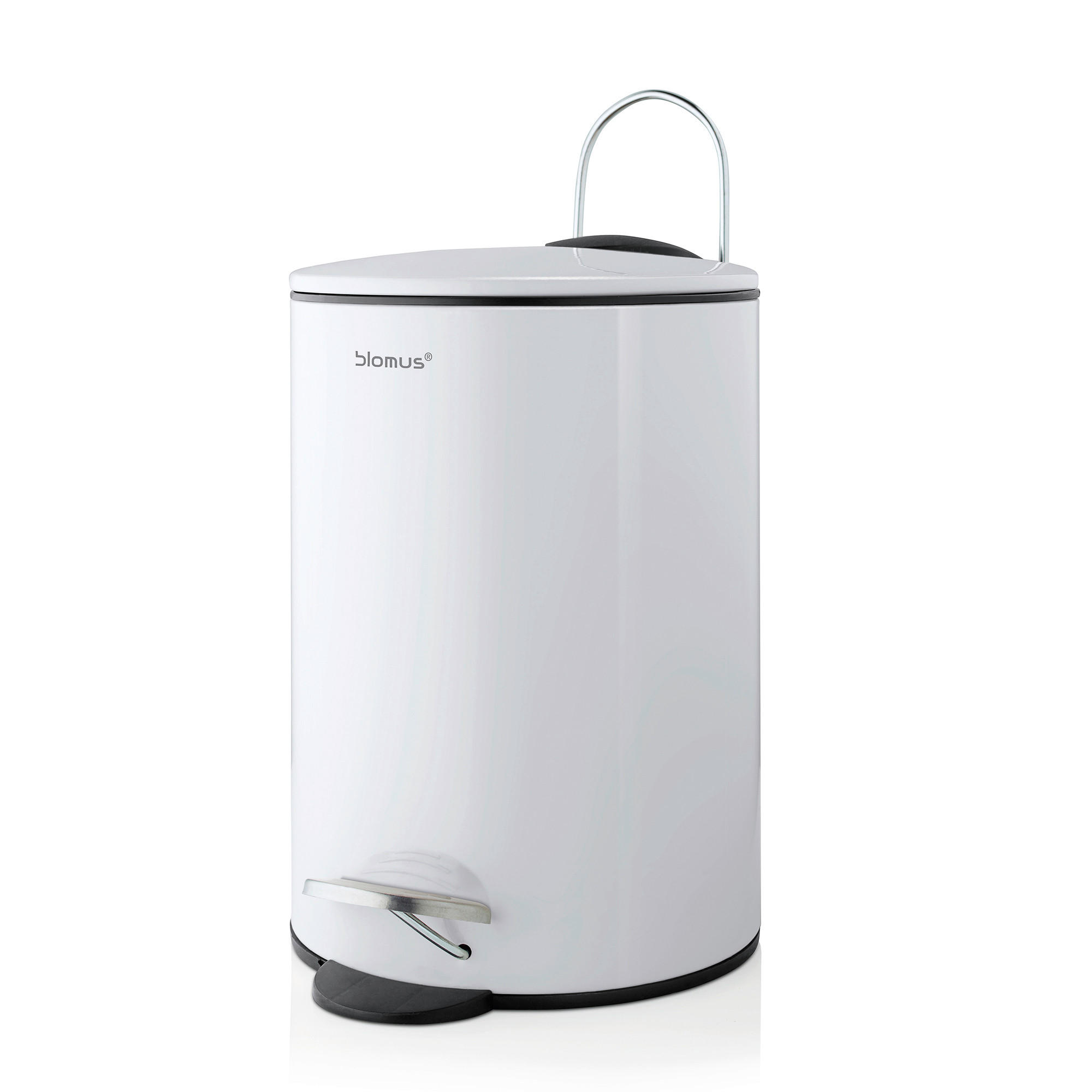TRETEIMER TUBO 3 L  - Schwarz/Weiß, Basics, Kunststoff/Metall (17,3/24,5cm) - Blomus