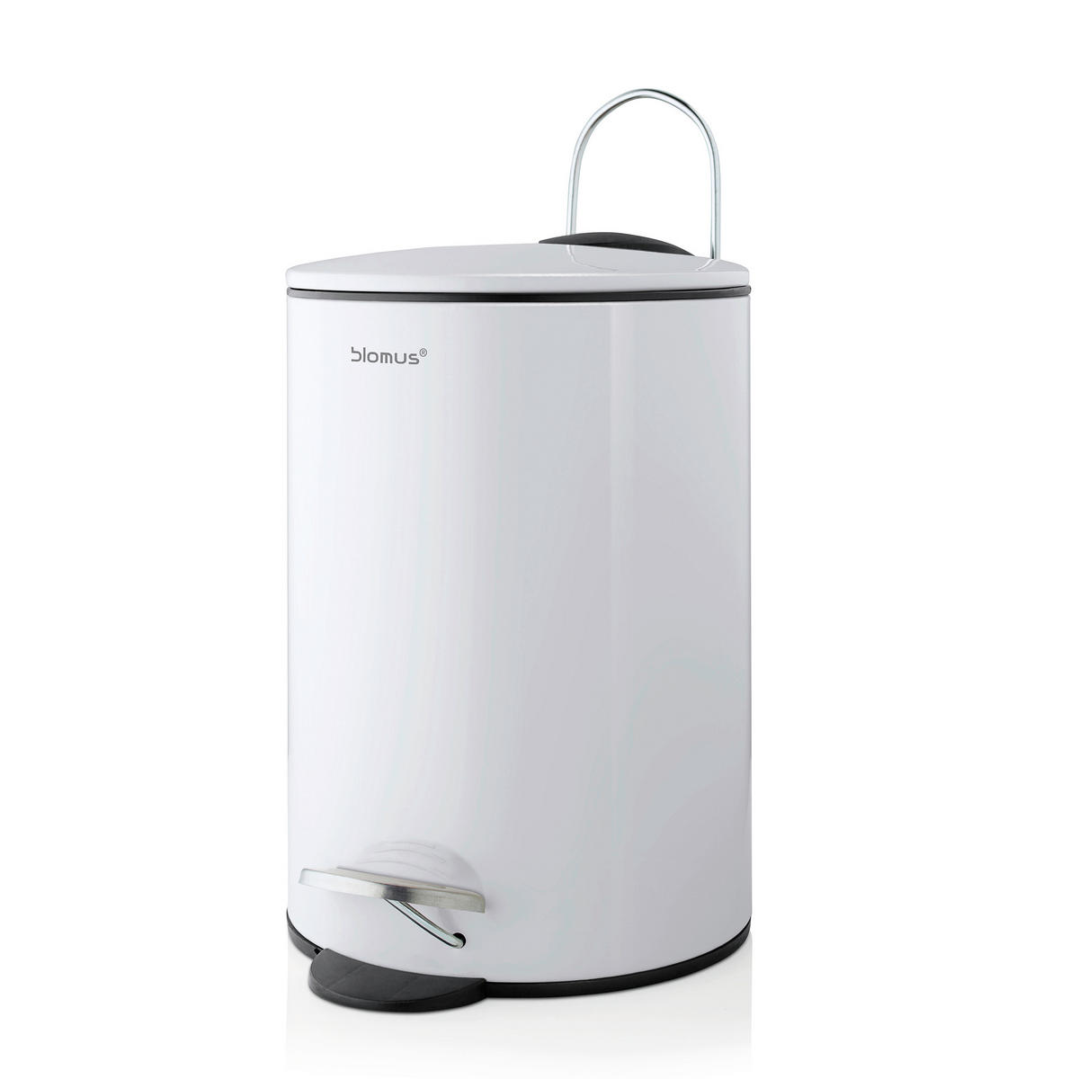 TRETEIMER TUBO 3 L  - Schwarz/Weiß, Basics, Kunststoff/Metall (17,3/24,5cm) - Blomus