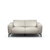 2-SITZER-SOFA in Chenille Naturfarben  - Schwarz/Naturfarben, Design, Textil/Metall (180/86/86-94cm) - SENSOO