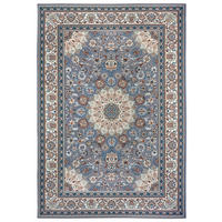 OUTDOORTEPPICH für Terrasse und Balkon 120/180 cm Flair Creme, Blaugrau  - Blaugrau/Creme, Design, Kunststoff (120/180cm) - Hanse Home