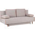 SCHLAFSOFA Webstoff Beige, Orange - Beige/Buchefarben, Design, Holz/Textil (192/85/90cm) - NOVEL