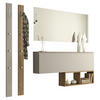 GARDEROBE 5-teilig  in 180/185/22 cm  - Sandfarben/Eichefarben, Design, Holzwerkstoff (180/185/22cm) - Moderano