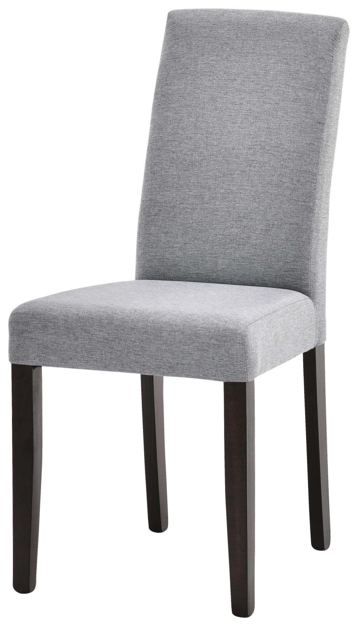 STUHL in Holz, Textil Schwarz, Hellgrau  - Hellgrau/Schwarz, KONVENTIONELL, Holz/Textil (43,5/94/59cm) - Cantus