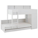 ETAGENBETT 90/200 cm  - Braun/Weiß, Design, Holzwerkstoff (90/200cm) - Xora