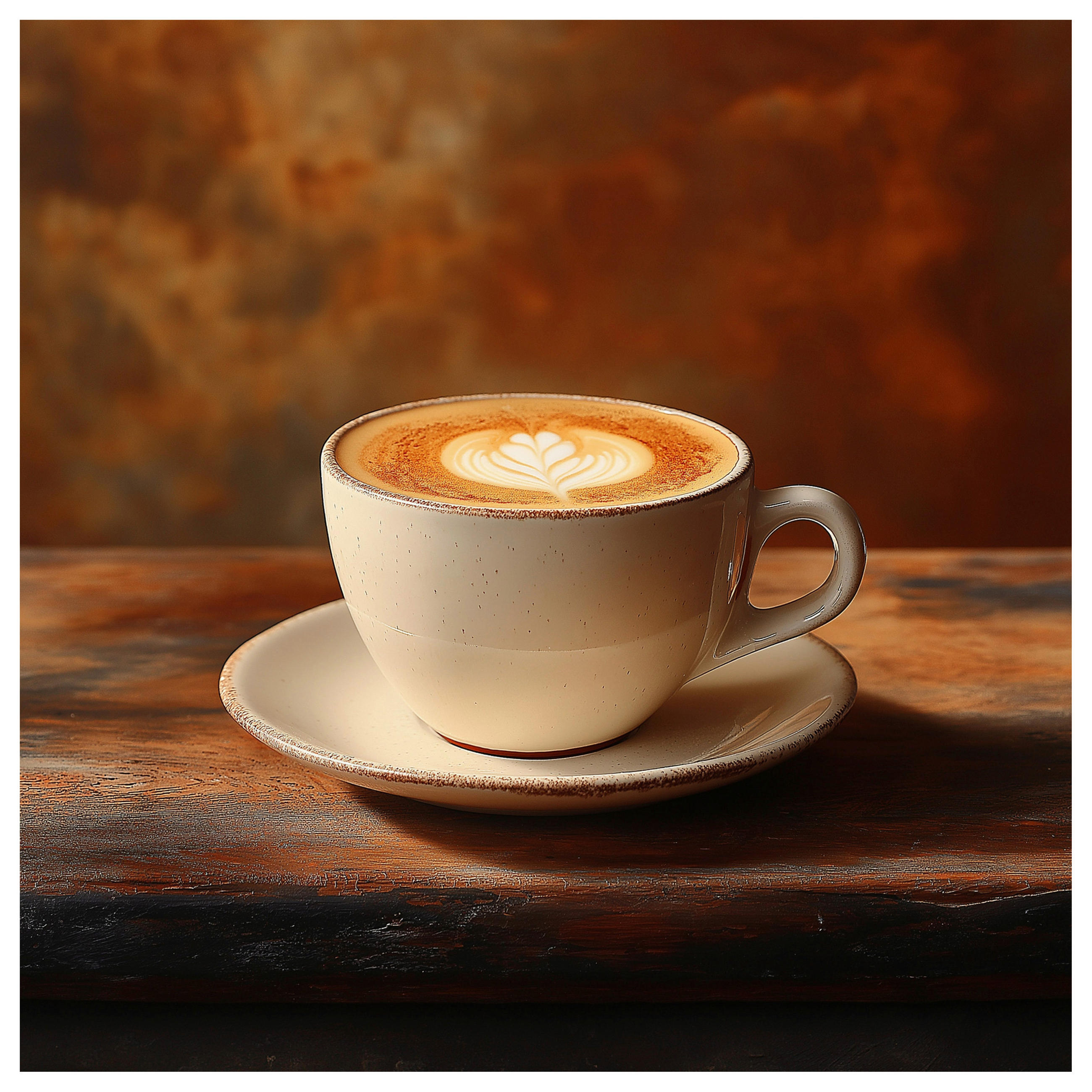 Euroart Glasbild Cup Of Coffee II Mehrfarbig 20x20x1.40 cm