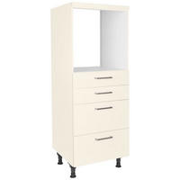 GERÄTEUMBAUSCHRANK 60/168/58 cm  in Magnolie  - Edelstahlfarben/Magnolie, MODERN, Holzwerkstoff/Metall (60/168/58cm) - Nobilia