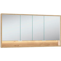 SPIEGELSCHRANK 160,6/82,5/18 cm  - Taupe/Wildeiche, LIFESTYLE, Glas/Holzwerkstoff (160,6/82,5/18cm) - Voglauer