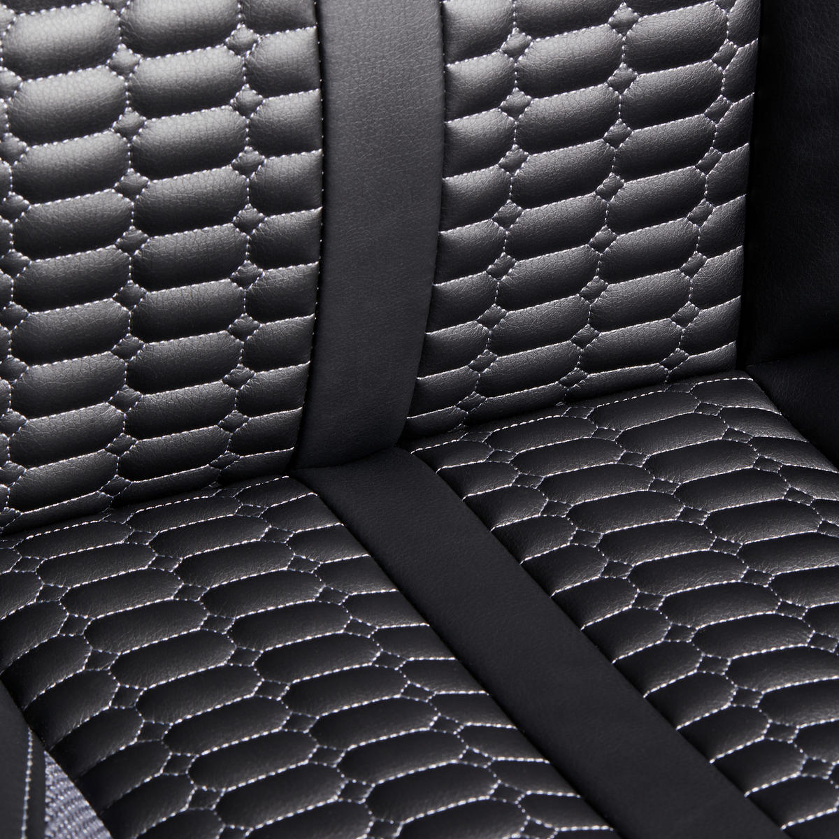 HERNÍ ŽIDLE, vzhled kůže, síťovina, šedá, černá - šedá/černá, Moderní, textil/plast (56/104-113/64cm) - MID.YOU