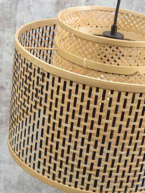 Thumbnail - Good & Mojo Stehleuchte Good&Mojo,Schwarz, Holz, Bambus, 40x176 cm, LED-Leuchtmittel austauschbar, Lampen & Leuchten, In...