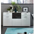 SIDEBOARD 170/87/42 cm - Alufarben/Weiß, Design, Glas/Holzwerkstoff (170/87/42cm) - Xora SIDEBOARD 170/87/42 cm - Alufarben/Weiß, Design, Glas/Holzwerkstoff (170/87/42cm) - Xora