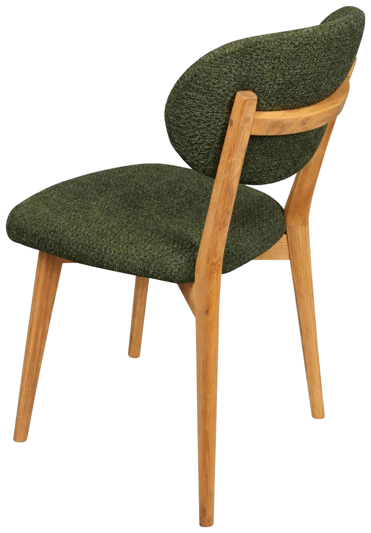 STUHL  Stoffauswahl Webstoff  - Eichefarben/Olivgrün, MODERN, Holz/Textil (51/86/60cm) - Carryhome