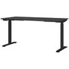 SCHREIBTISCH 160/80/72-118 cm  in Schwarz, Graphitfarben  - Schwarz/Graphitfarben, MODERN, Holzwerkstoff/Metall (160/80/72-118cm) - Novel