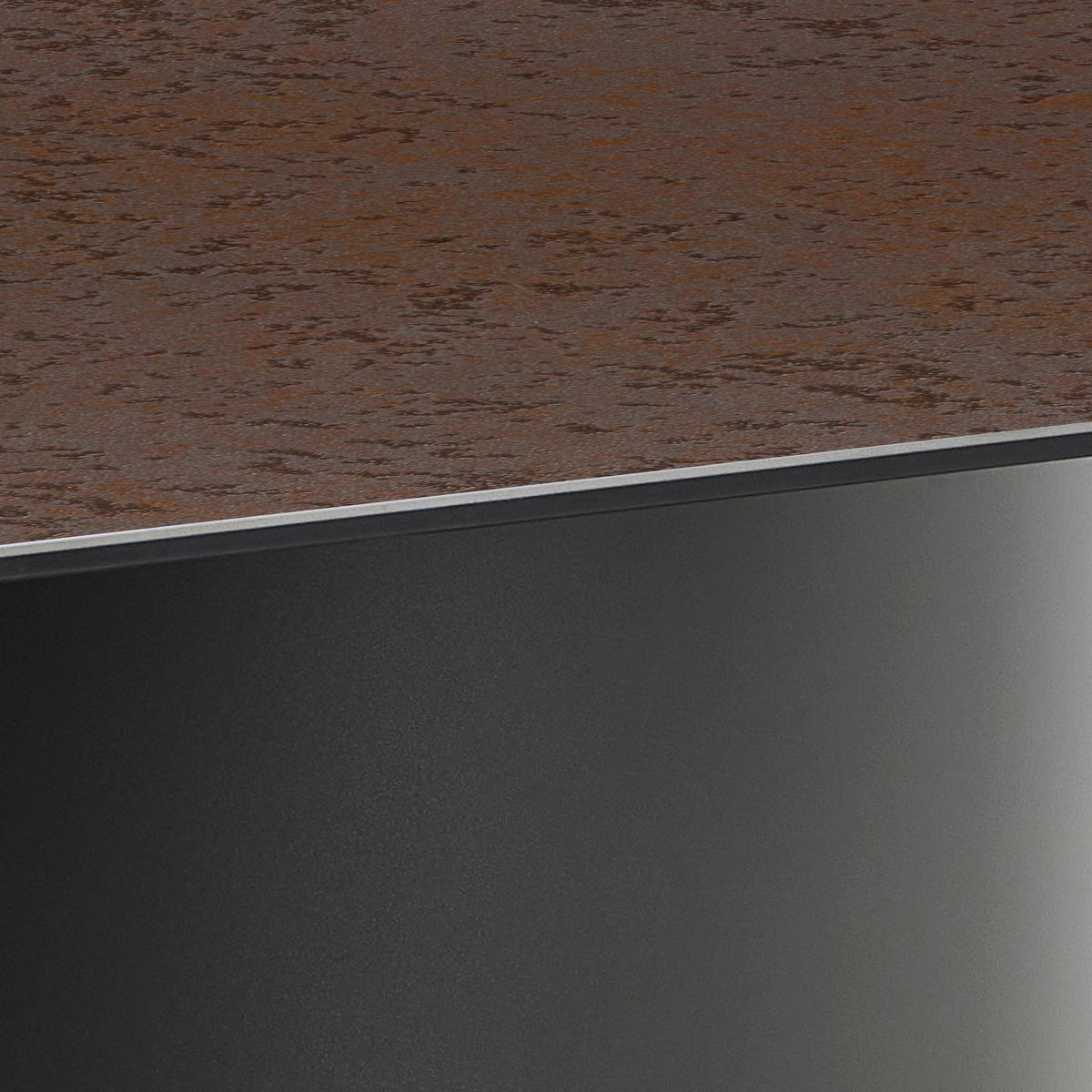 ESSTISCH in Metall, Keramik 200/100/75,5 cm  - Rostfarben/Schwarz, MODERN, Keramik/Metall (200/100/75,5cm) - MID.YOU