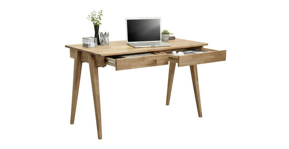 SCHREIBTISCH 120/65/76 cm in Wildeiche - Wildeiche, Natur, Holz (120/65/76cm) - Linea Natura